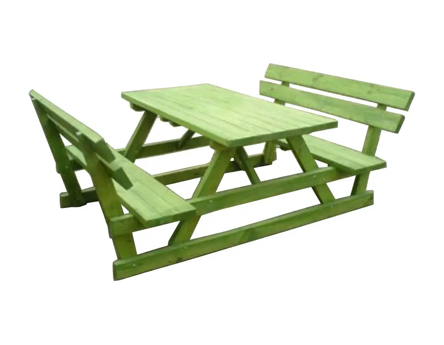 Ahşap Sırtlıklı Piknik Masası İmalatı